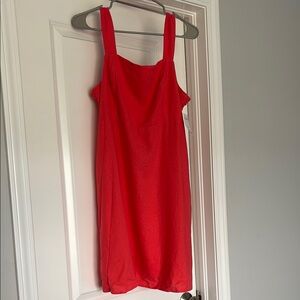 NWT Coral linen Sleeveless Dress